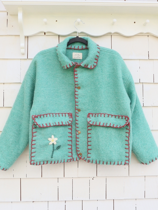 Handmade Jackets & Blazers - Upcycled Wool Blanket Jacket S • M • L